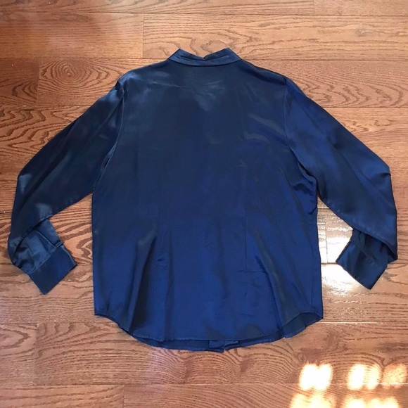 Vintage Talbots Petite Silk Button Down - Picture 2 of 4